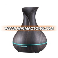 400ml Air Humidifier Essential Oil Diffuser Aroma Lamp Aromatherapy Electric Aroma Diffuser Mist Maker for Home-Wood